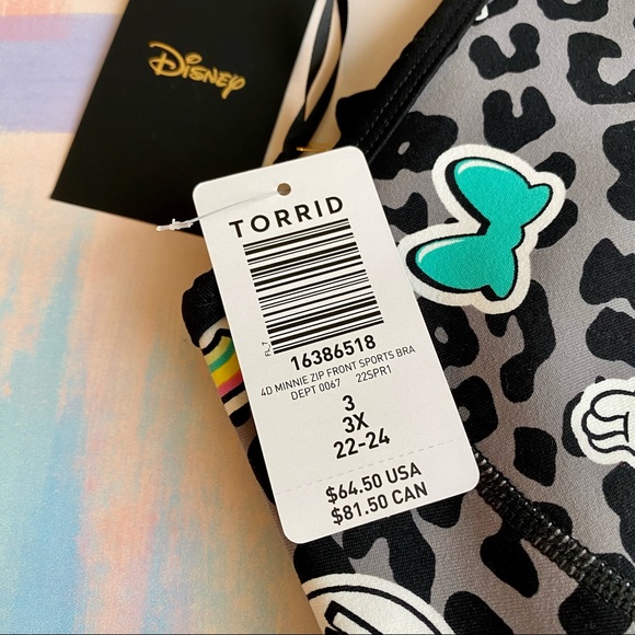 Torrid DISNEY MINNIE MOUSE PERFORMANCE BRA - Picture 5 of 9